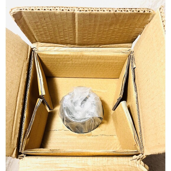 Octagonal Clear Glass Bottle Vase - Hearth & Hand with Magnolia - NEW - Picture 5 of 5